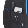 Rivacase 7860 Rucksacktasche für Laptops bis 43,9 cm (17,3 Zoll), Polyester, Schwarz/Blau