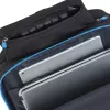 Rivacase 7860 Rucksacktasche für Laptops bis 43,9 cm (17,3 Zoll), Polyester, Schwarz/Blau