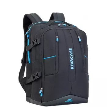Rivacase 7860 Rucksacktasche für Laptops bis 43,9 cm (17,3 Zoll), Polyester, Schwarz/Blau