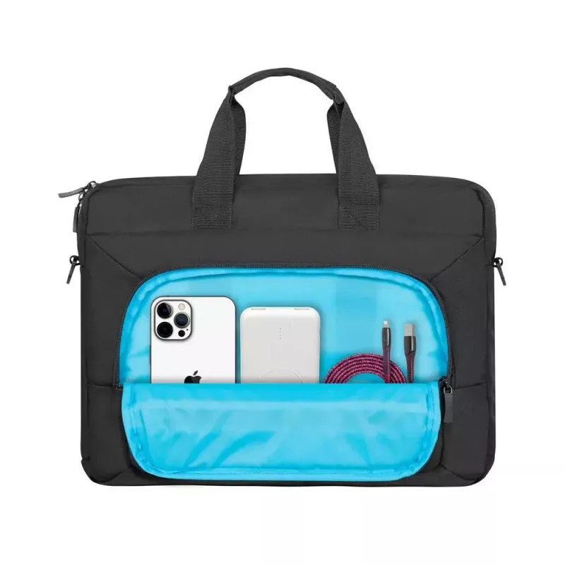 Toploader-Tasche Rivacase 7521 35,6 cm (14 Zoll) Schwarz