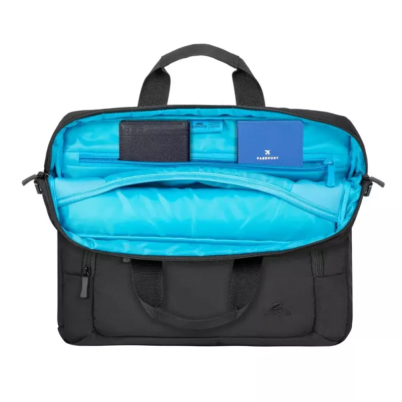 Toploader-Tasche Rivacase 7521 35,6 cm (14 Zoll) Schwarz