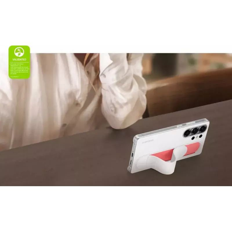 Cover Samsung Galaxy S25 Ultra Monochromatic White with Stand