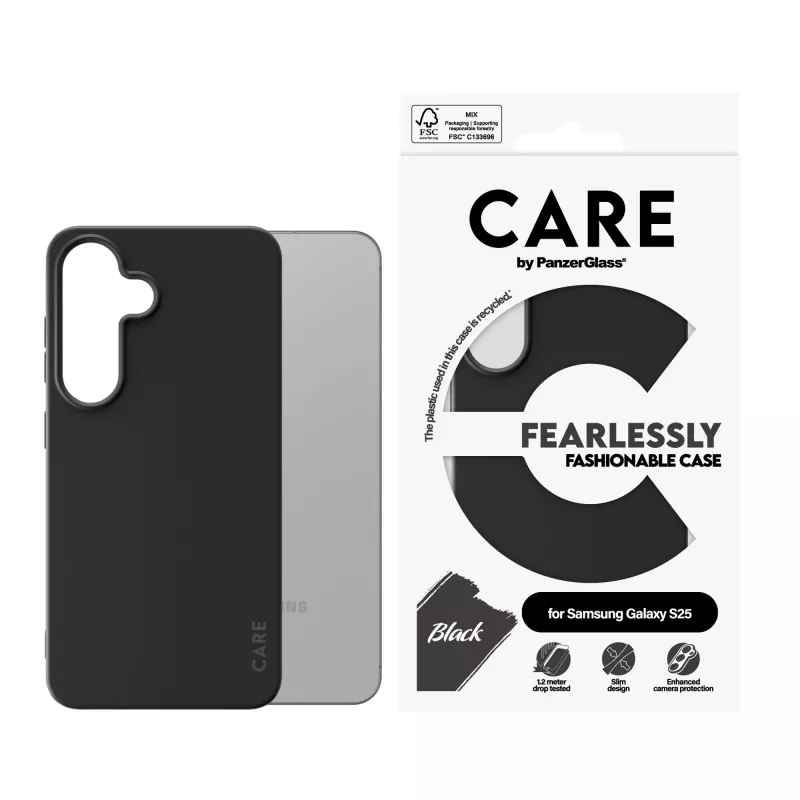 PanzerGlass CARE™ by ® Case Schwarz Samsung Galaxy S25