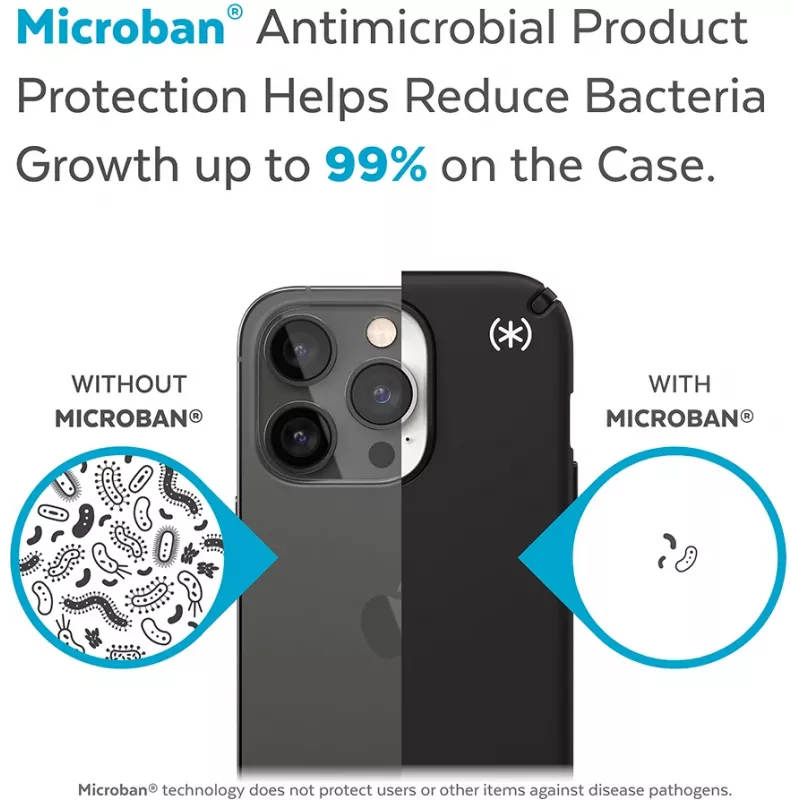 Speck Presidio2 Pro + MS Apple iPhone 14 Pro Max Schwarz – mit Microban-Hülle