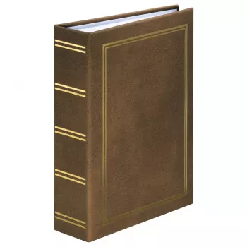 Hama London Fotoalbum Braun 100 Blatt 9 x 13 Fadenheftung