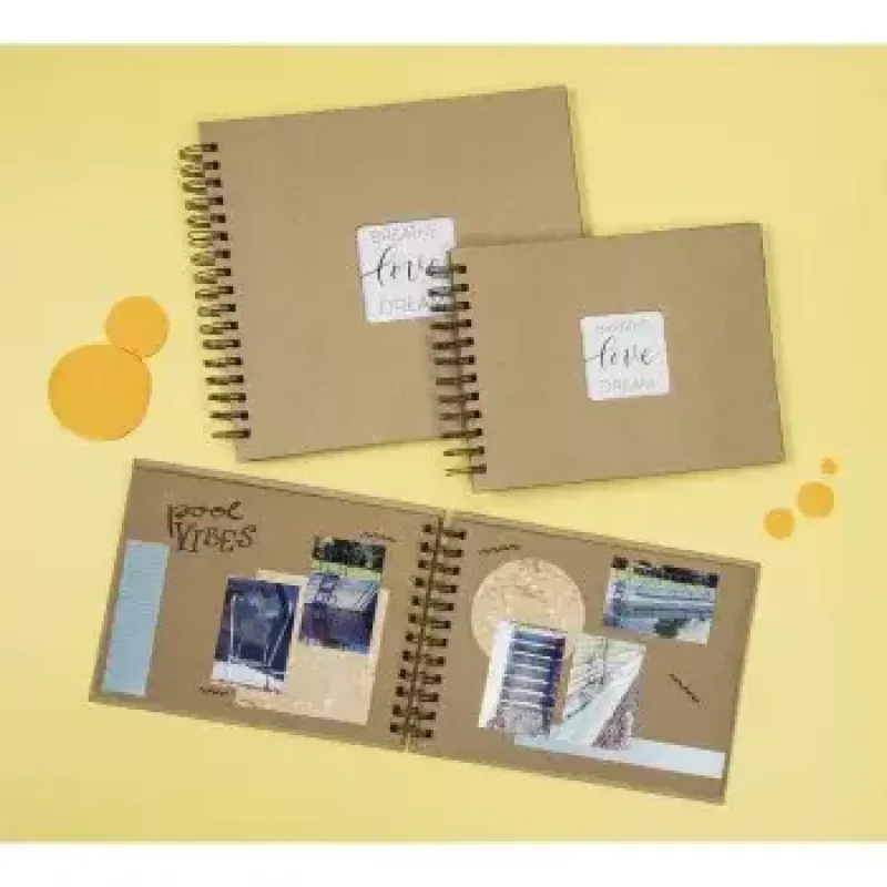 Hama Craft Fotoalbum Braun 40 Blatt 10 x 15 Spiralbindung