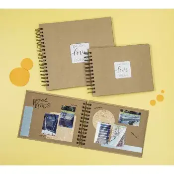 Hama Craft Fotoalbum Braun 80 Blatt 10 x 15 Spiralbindung