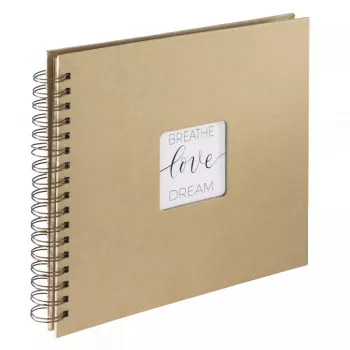 Hama Craft Fotoalbum Braun 80 Blatt 10 x 15 Spiralbindung
