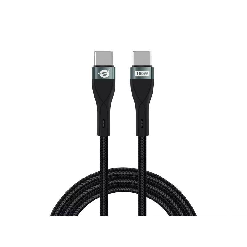 Conceptronic ETTA01B20 USB C-C PD 3.0 100W Schnellladekabel 2M, 20V 5A, 480Mbps, E-Mark
