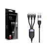 Conceptronic ETTA05B15 USB 3-in-1 PD 3.0 60W Ladekabel 1,5 m, 20V 3A, 480Mbps