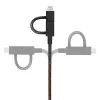 USB-Kabel Native Union BELT-ULC-CS-BLK-NP 2m USB-A auf USB-C/Micro-USB-A/Lightning Schwarz