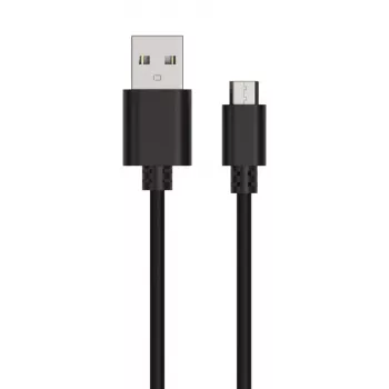 USB-Kabel Ansmann 1700-0129 1m USB A auf Micro-USB B Schwarz