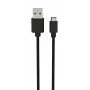 USB-Kabel Ansmann 1700-0129 1m USB A auf Micro-USB B Schwarz