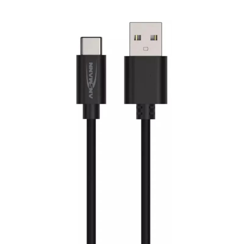 USB-Kabel Ansmann 1700-0130 1 m USB-A USB-C Schwarz