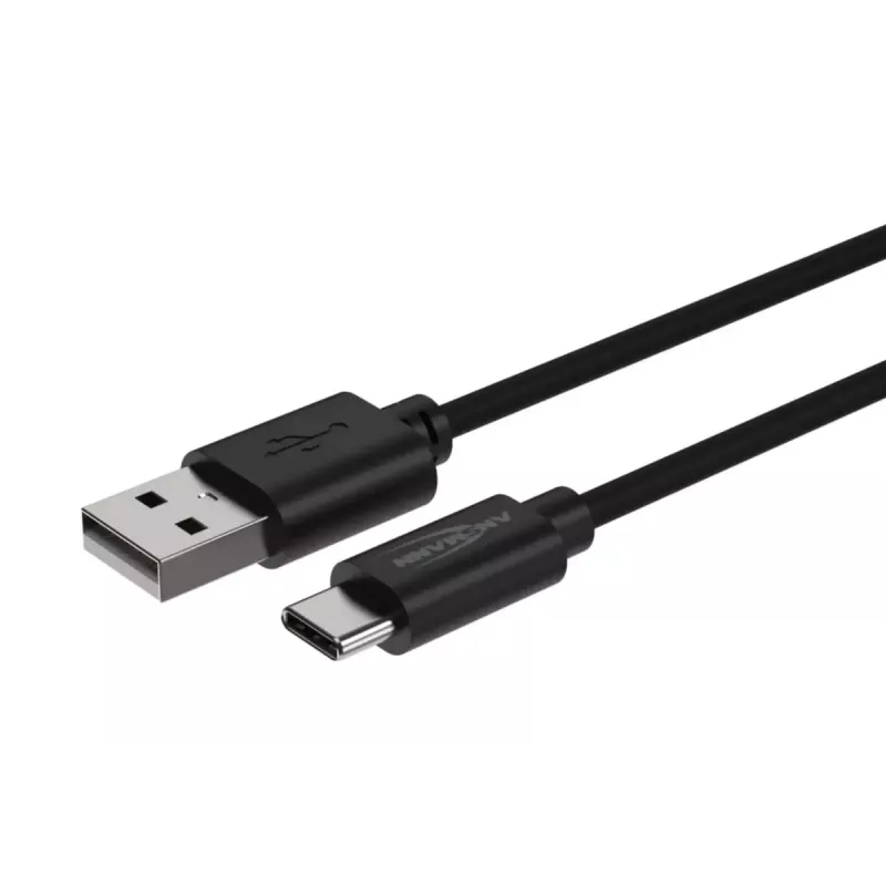 USB-Kabel Ansmann 1700-0130 1 m USB-A USB-C Schwarz