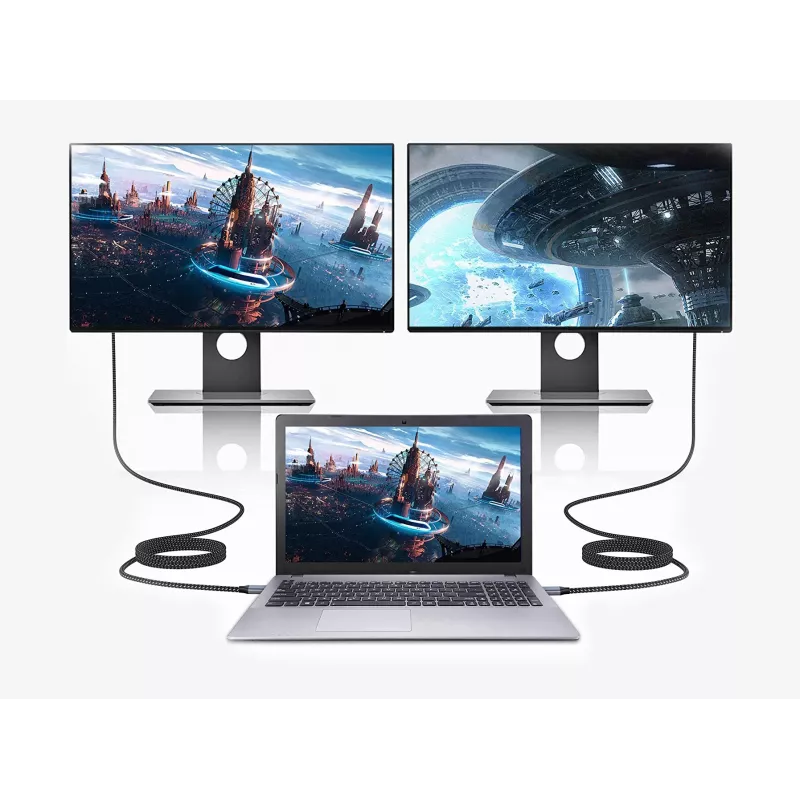 Conceptronic USB-C-zu-HDMI-Kabel, Stecker auf Stecker, 4K 60Hz, 2 m, USB Typ-C, HDMI, Stecker, Stecker, Gerade