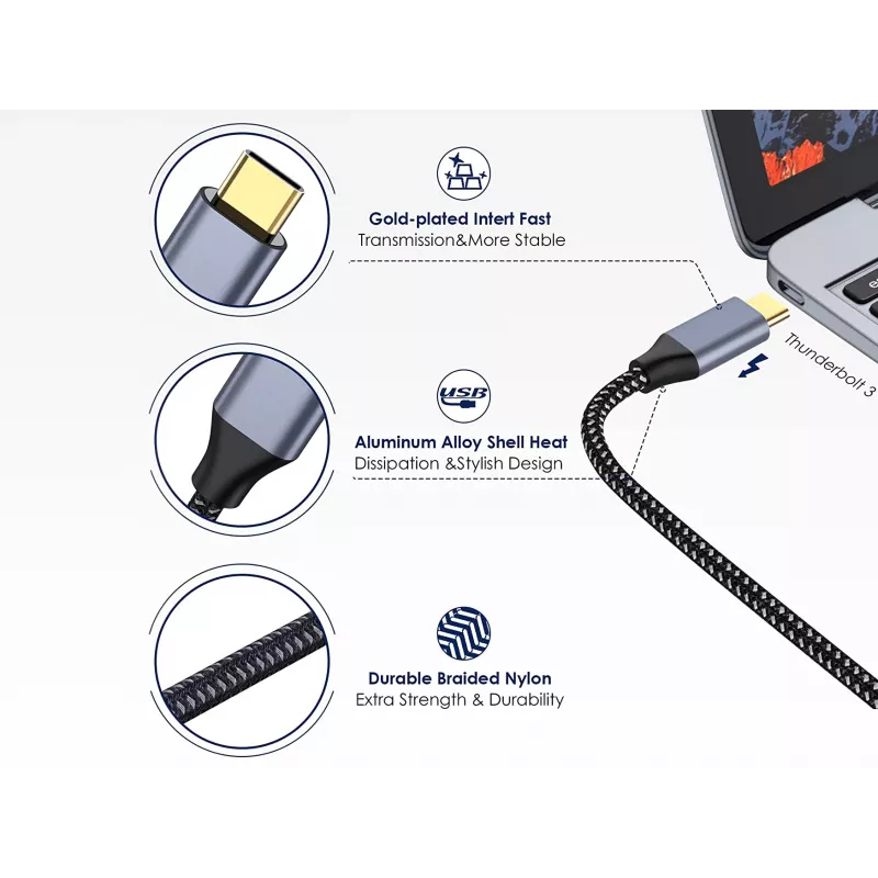 Conceptronic USB-C-zu-HDMI-Kabel, Stecker auf Stecker, 4K 60Hz, 2 m, USB Typ-C, HDMI, Stecker, Stecker, Gerade