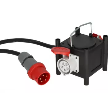 Brennenstuhl Stromverlängerung 2m 2 AC Steckdosen Outdoor Schwarz Rot Weiß