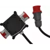 Brennenstuhl Stromverlängerung 2m 2 AC Steckdosen Outdoor Schwarz Rot Weiß