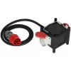 Brennenstuhl Stromverlängerung 2m 2 AC Steckdosen Outdoor Schwarz Rot Weiß