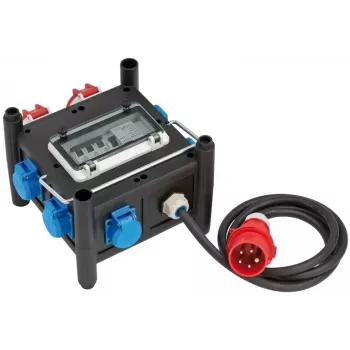 Power Extension Brennenstuhl 1153690200 2m 7 AC Outlets Indoor Schwarz Blue Red