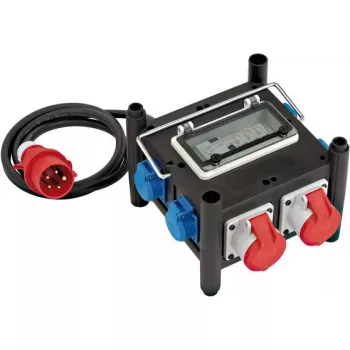 Power Extension Brennenstuhl 1153690200 2m 7 AC Outlets Indoor Schwarz Blue Red