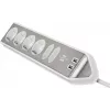 Power Extension Brennenstuhl 1153590620 2m 6 AC-Ausgänge Innenbereich Silber Weiß