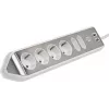 Power Extension Brennenstuhl 1153590620 2m 6 AC-Ausgänge Innenbereich Silber Weiß