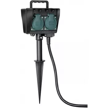 Power Extension Brennenstuhl 1154440 1,4 m 4 AC-Steckdosen Schwarz Grün
