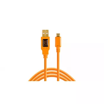 USB-Kabel Tether Tools CU5430ORG 4,6m USB A auf Micro-USB B Orange
