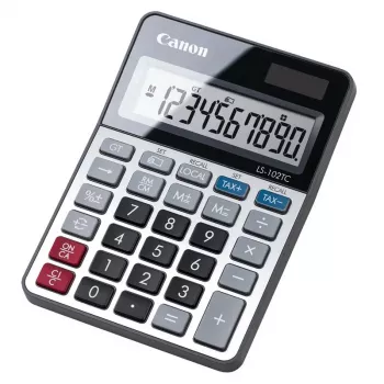 Canon LS-102 TC Taschenrechner Desktop Basic Schwarz, Metallic
