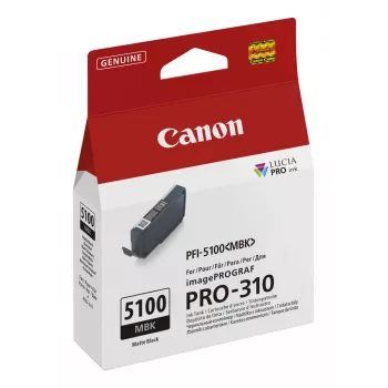 Canon PFI-5100 MBK Tintenpatrone 1 Stück Original Mattschwarz