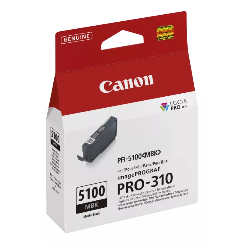Canon PFI-5100 MBK Tintenpatrone 1 Stück Original Mattschwarz