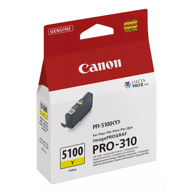 Canon PFI-5100 Y Tintenpatrone 1 Stück Original Gelb