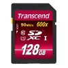 Flash-Speicher Transcend 128 GB SDXC UHS-I 600x TS128GSDXC10U1