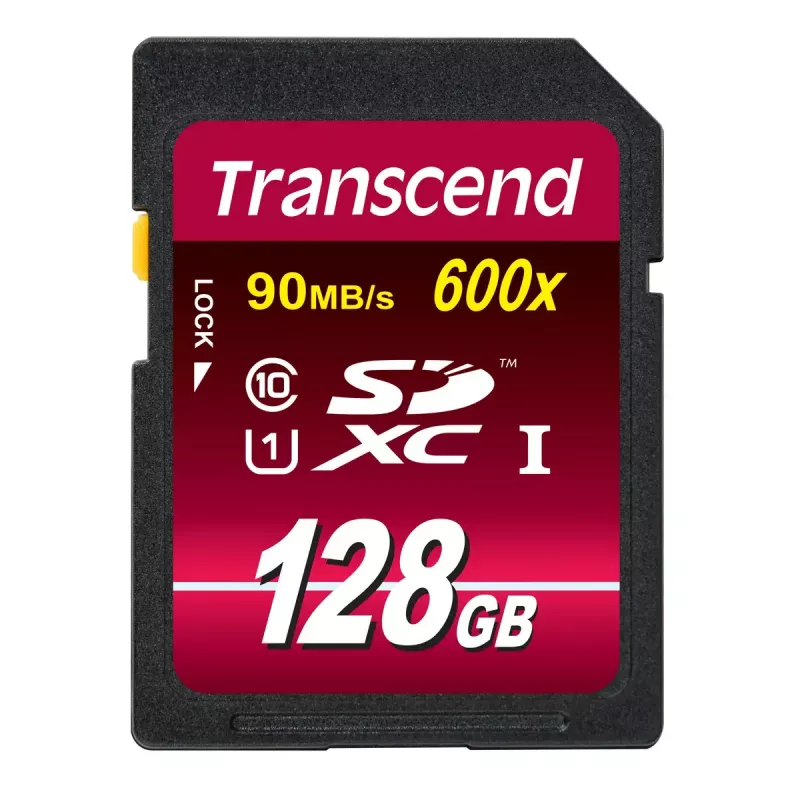 Flash-Speicher Transcend 128 GB SDXC UHS-I 600x TS128GSDXC10U1