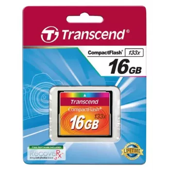 CompactFlash-Karte Transcend TS16GCF133 16 GB, 50 MB/s Lesen, 20 MB/s Schreiben