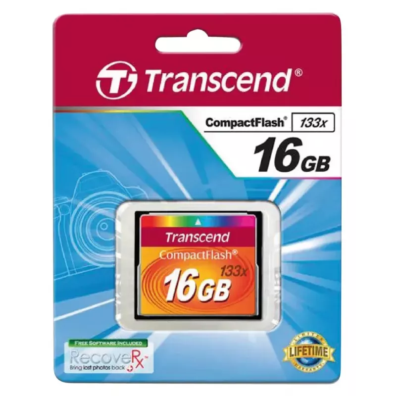 CompactFlash-Karte Transcend TS16GCF133 16 GB, 50 MB/s Lesen, 20 MB/s Schreiben