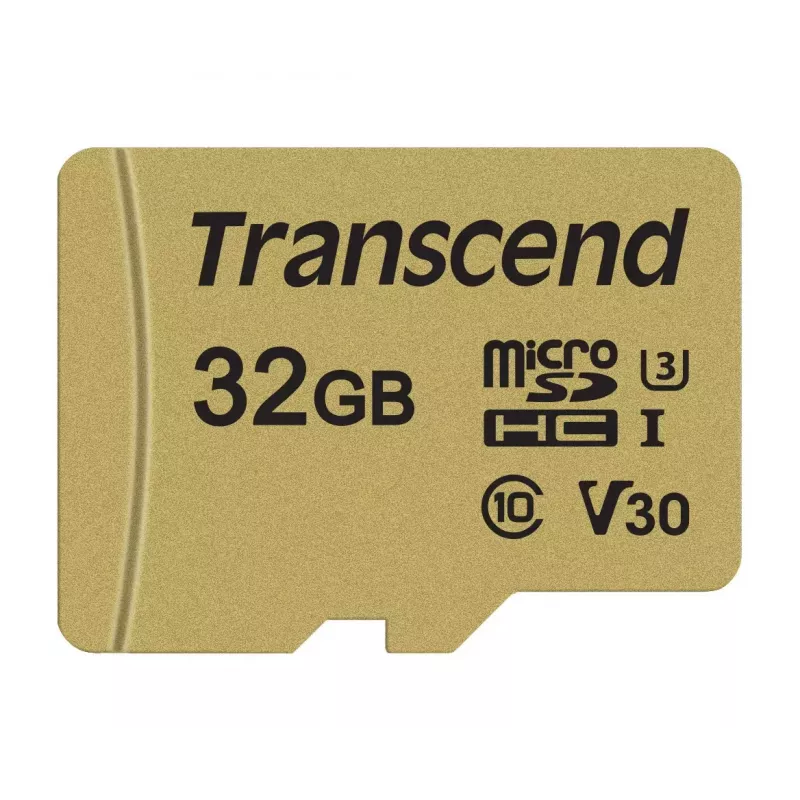 Flash-Speicher Transcend 32 GB MicroSDHC UHS-I 500S