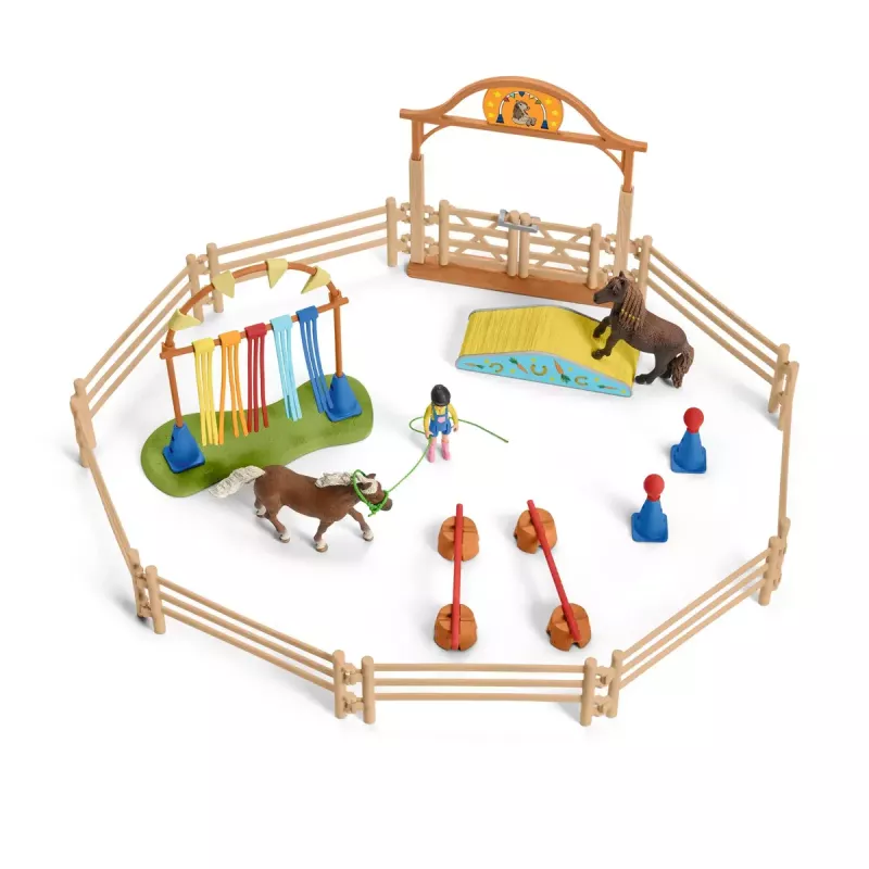 Pony-Agility-Training Schleich 42481 Mehrfarbig Kunststoff 3-8 Jahre