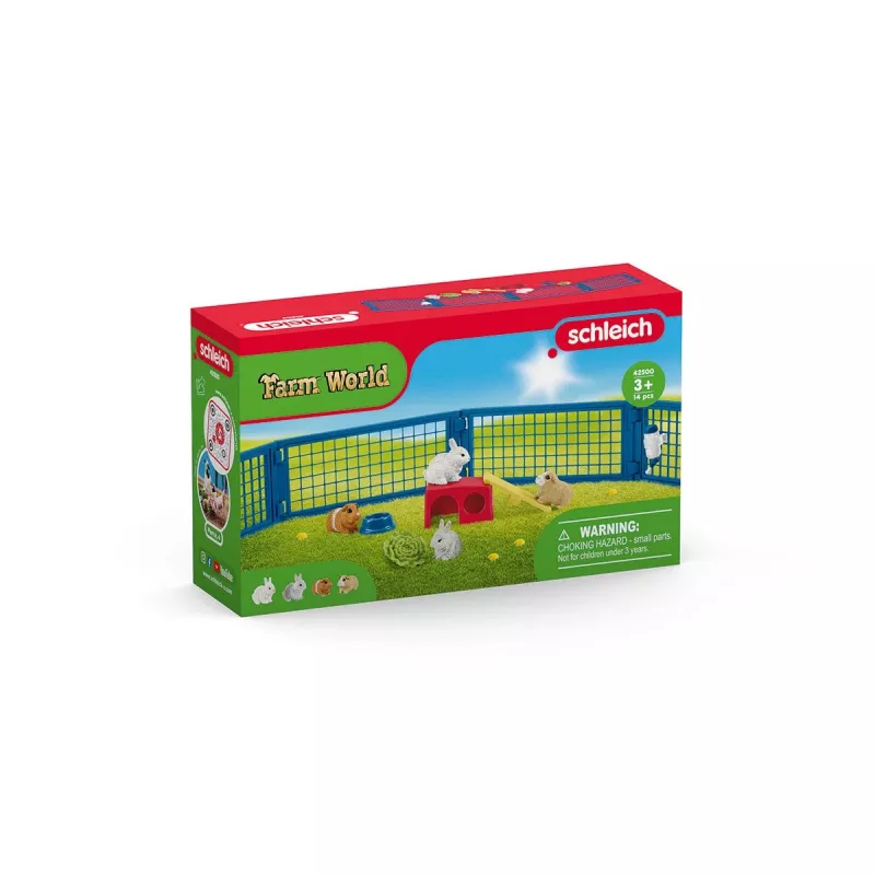 Kaninchen- und Meerschweinchenstall Schleich FARM WORLD 42500