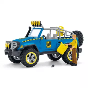schleich Dinosaurs Geländewagen mit Dino-Außenposten, Dinosaurier und Vulkan, Forschungsstation, 4 Jahr(e), Mehrfarbig, Kunststoff