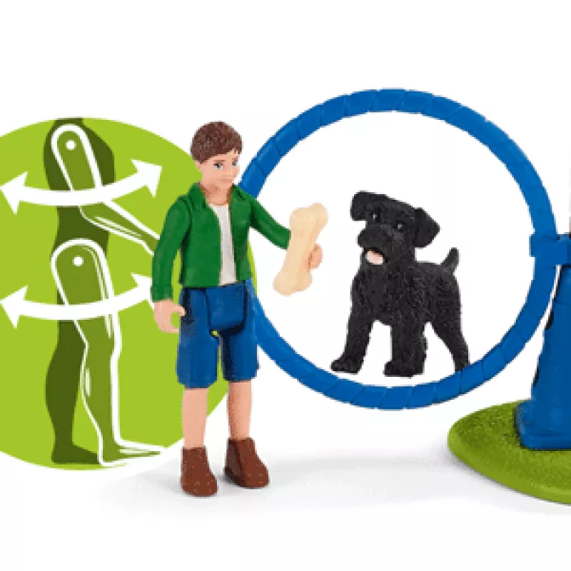 schleich Farm Life Welpen-Agility-Training, Farm World, 3 Jahr(e), Mehrfarbig