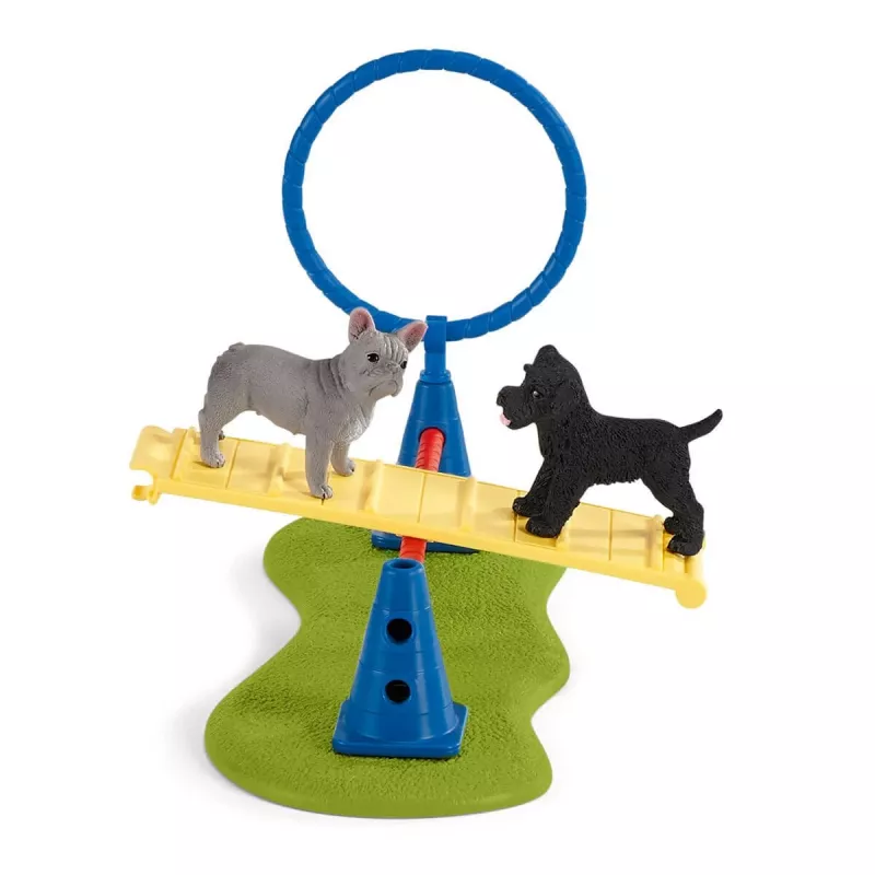 schleich Farm Life Welpen-Agility-Training, Farm World, 3 Jahr(e), Mehrfarbig