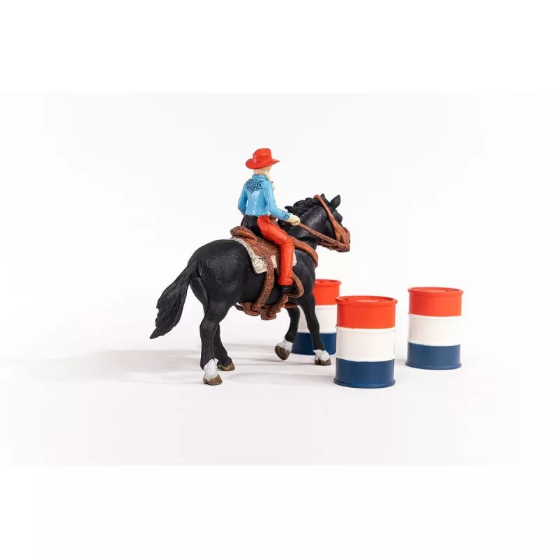 schleich Cowgirl Barrel Racing Fun, 3 Jahr(e), Mehrfarbig