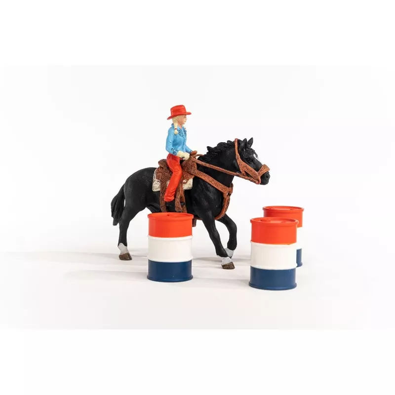 schleich Cowgirl Barrel Racing Fun, 3 Jahr(e), Mehrfarbig