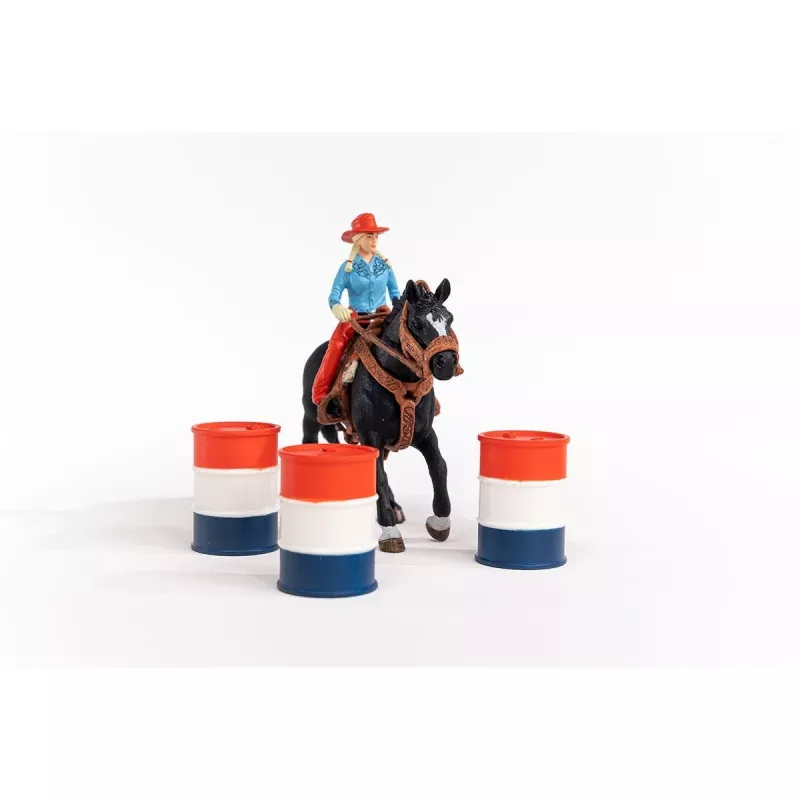 schleich Cowgirl Barrel Racing Fun, 3 Jahr(e), Mehrfarbig