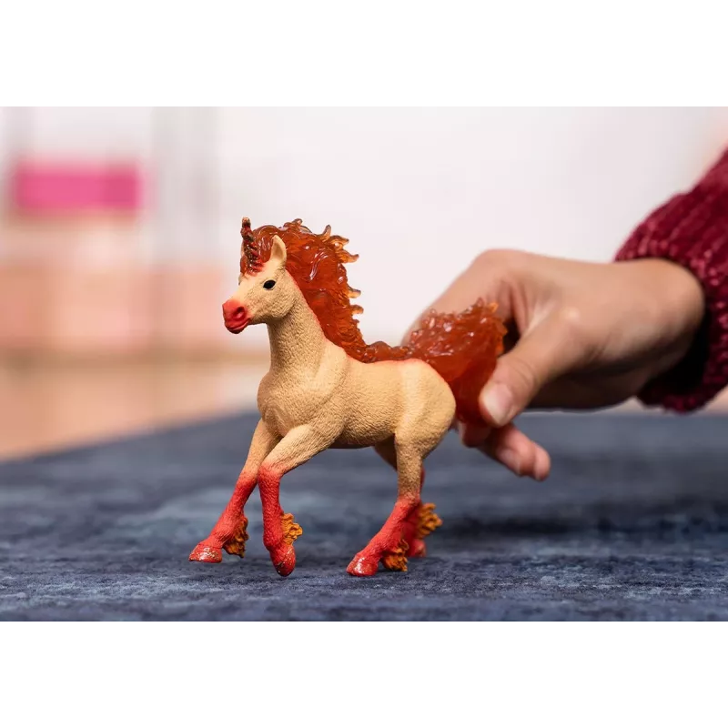 Toy Schleich BAYALA Elementa Feuer-Einhorn-Hengst Orange 70756S