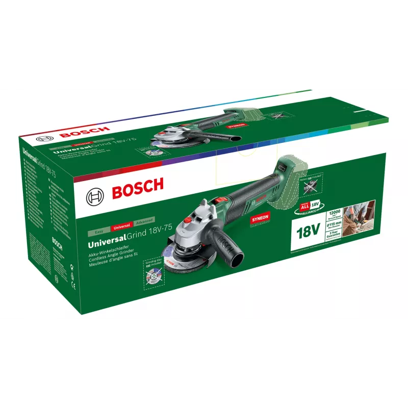 Bosch Universal Grind 18V-75 Winkelschleifer 11,5 cm 12000 U/min 1,7 kg