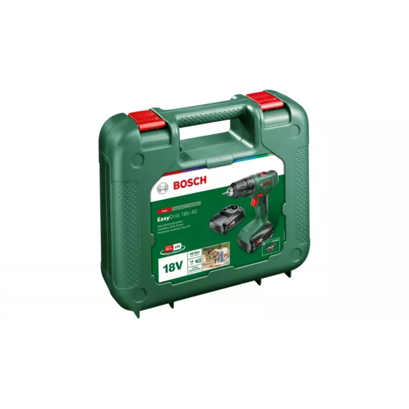 Bosch EasyDrill 18V-40 1630 U/min Schlüssellos 1,3 kg Schwarz, Grün